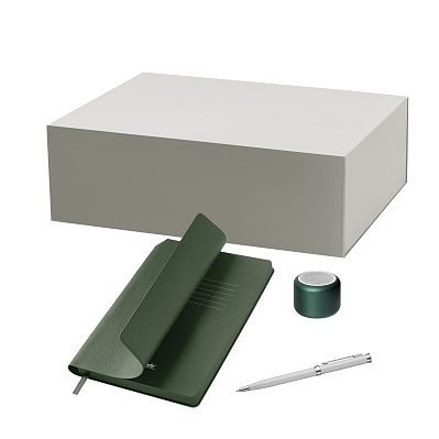 Подарочный набор Passion, Molto  (колонка, ежедневник, ручка) (Зеленый)