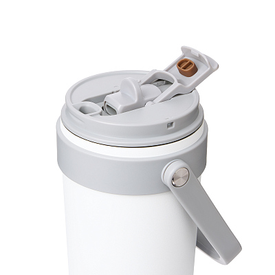 Термокружка вакуумная Соло (Solo), белая