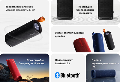 Портативная колонка Xiaomi Sound Outdoor 30W, черный