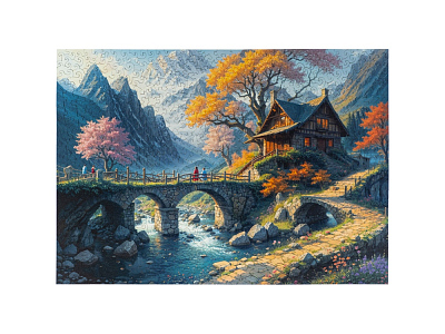 Деревянный пазл Wonderhouse (Разноцветный)