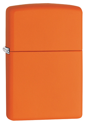 Зажигалка ZIPPO Classic с покрытием Orange Matte латунь/сталь оранжевая матовая 38x13x57 мм
