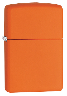 Зажигалка ZIPPO Classic с покрытием Orange Matte, латунь/сталь, оранжевая, матовая, 38x13x57 мм (Оранжевый)