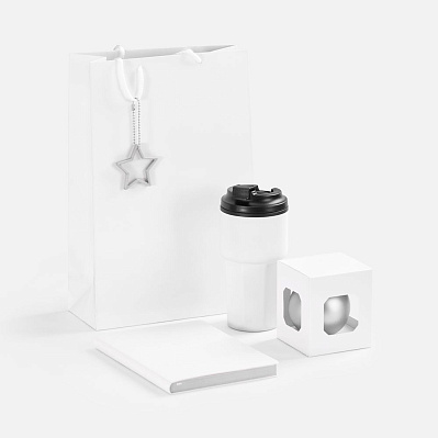 Набор Astrela, белый с серебристым (Серебристый) Набор Astrela, белый с серебристым (Серебристый)