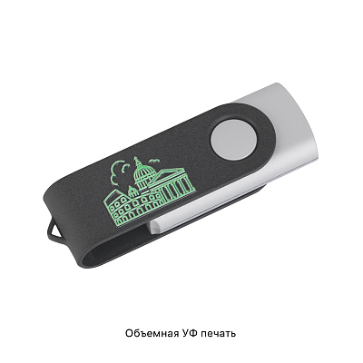 Флеш-карта "Vostok SOFTGRIP" 16 Гб, покрытие softgrip, черный