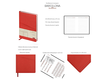 Ежедневник недатированный А5 Barcelona