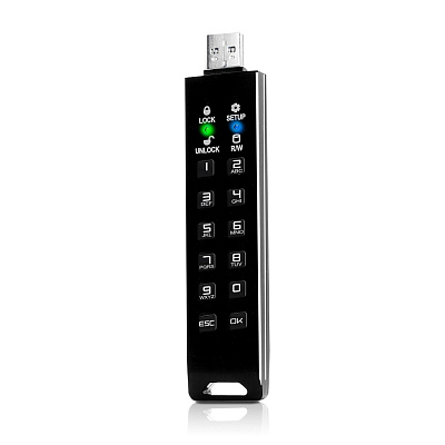 Флешка с аппаратным шифрованием DataLock PRO4 USB 3.2, синий, 128Гб
