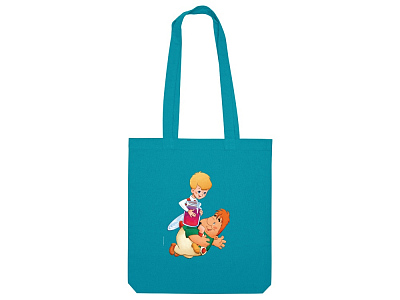 Сумка из плотного хлопка Карлсон, 220 г/м2 (Бирюзовый)