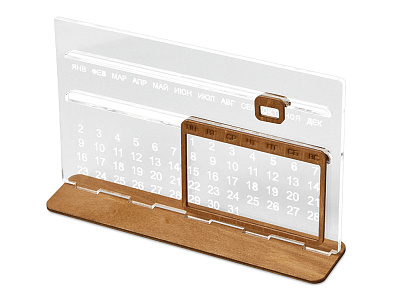 Вечный календарь из акрила Evermore (Прозрачный/мокко)