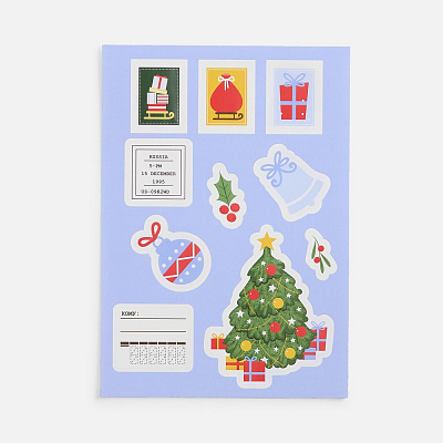 Стикерпак бумажный Thematik новогодний