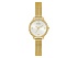 Корпус- желтое золото, циферблат- белый, крепление- желтое золото