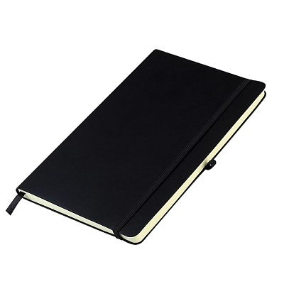 Блокнот А5 Legato в мягком переплёте, черный (Чёрный)