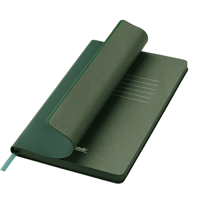 Ежедневник Латте софт-тач (Latte soft touch) недатированный, зеленый (без стикеров) (Зеленый, бежевый)