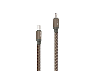 Кабель USB-C - Lightning MFI LINK-C, QC/PD, 1.5 м (Зеленый оливковый)
