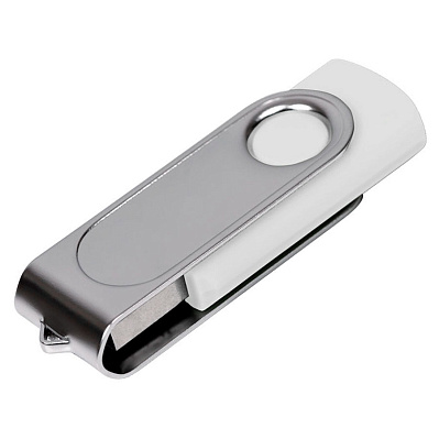 USB flash-карта "Dropex" (8Гб) (Белый, серебристый)