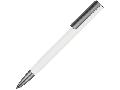 Ручка металлическая шариковая Insomnia soft-touch с зеркальным слоем (Серый/белый)