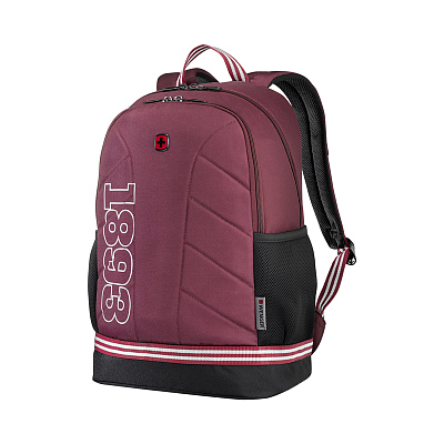Рюкзак WENGER Collegiate Quadma 16”, красный, 100% полиэстер, 33х17х43 см, 22 л