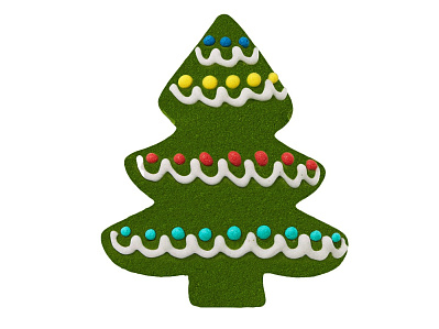 Пряник имбирный Елка (Зеленый)