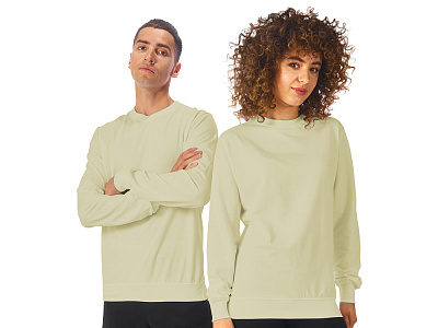 Свитшот Warsaw, унисекс (Зеленый оливковый)