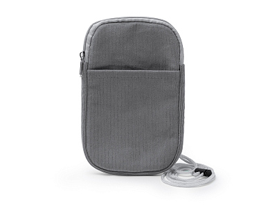 Сумка для мобильного телефона BUSNIX из вельветовой ткани (Серый)