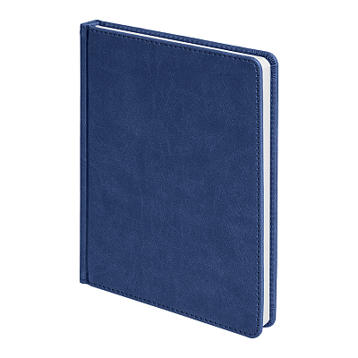 Ежедневник недатированный Bliss,  формат А5, в линейку (Тёмно-синий)