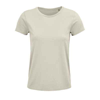 Футболка женская CRUSADER WOMEN 150 из органического хлопка (Бежевый)