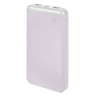 Универсальный аккумулятор Rib 10 (10000 мАч) , 13,5х6.8х1,5 см (Белый)