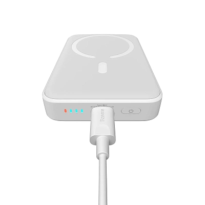 Беспроводной магнитный ПЗУ Baseus Magnetic Mini Air 10000mAh 20W, белый