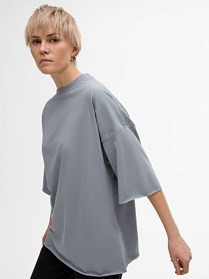 Футболка унисекс оверсайз T1, серая