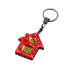 Брелок Дом (красный с золотом) - Фото 3