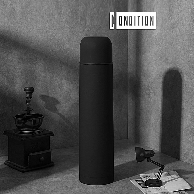 Термос софт-тач Yanemal 1 л. (черный) (Чёрный)