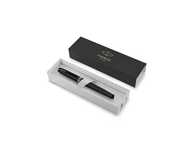 Ручка перьевая Parker IM Vibrant Rings Flame Amethyst Purple