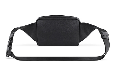 Сумка на пояс мужская BUGATTI Rico, черный, полиуретан, 22 x 7 x 15 см