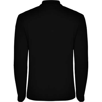 Футболка поло ESTRELLA L/S мужская, ЧЕРНЫЙ 3XL