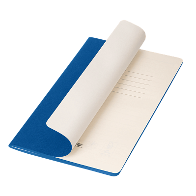 Блокнот Corsa slim, ярко-синий (Ярко-синий, бежевый)