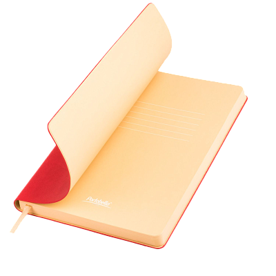 Ежедневник Латте (Latte NEW) недатированный, красный/бежевый (без упаковки, без стикера) (Красный, бежевый)