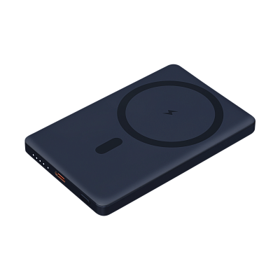 Внешний аккумулятор Атлантис (Atlantis) PD 5000mAh с функцией беспроводной зарядки 15W  (Синий)