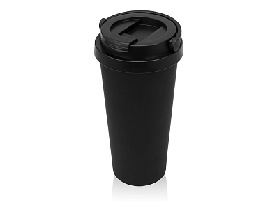 Вакуумная термокружка Grant, soft-touch, тубус (Чёрный)