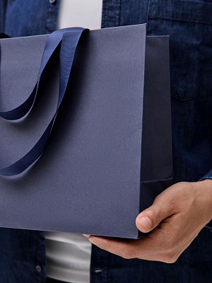 Пакет бумажный Manilla M, синий