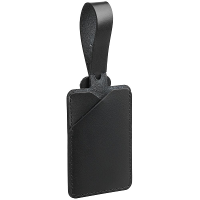 Багажная бирка inStream, черная (Чёрный)