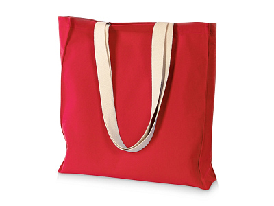 Сумка Donny из  хлопка 250г/м2 с донной складкой и парусиновыми ручками (Красный)