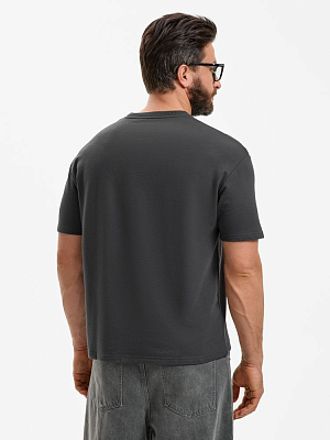 Футболка унисекс Durington, темно-серая (графит)