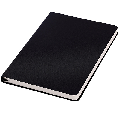 Ежедневник A5 недатированный Stefano в мягком переплёте, черный (Чёрный)