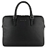 Портфель женский BUGATTI Bella, чёрный, воловья кожа/полиэстер, 38х6,5х27 см - Фото 2