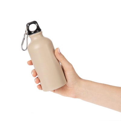 Бутылка для воды Funrun 400, светло-бежевая