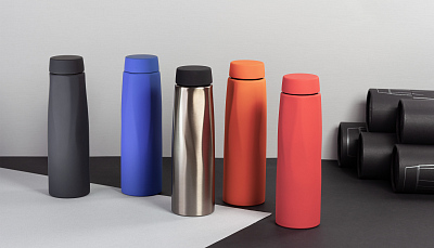 Термос "Calypso", покрытие soft touch, 500 мл, оранжевый