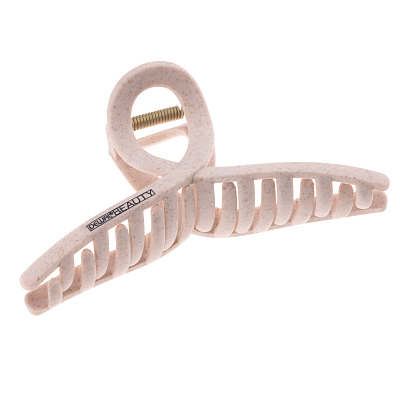 Заколка-краб для волос Dewal Beauty 1 шт/ уп.розовая, форма бабочка (Розовый)