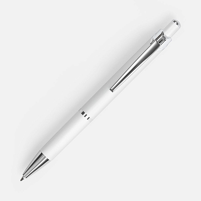 Ручка шариковая Chromos Soft Touch, белая