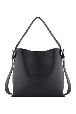 Сумка женская наплечная BUGATTI Luna, черная, полиуретан, 33,5 x 15 x 32 см