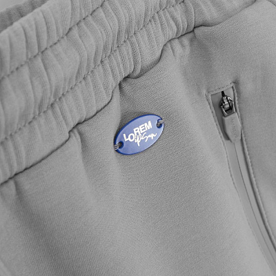 Шильдик металлический Alfa Oval, синий