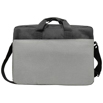 Сумка для ноутбука CHILTON, серая (Серый + чёрный)